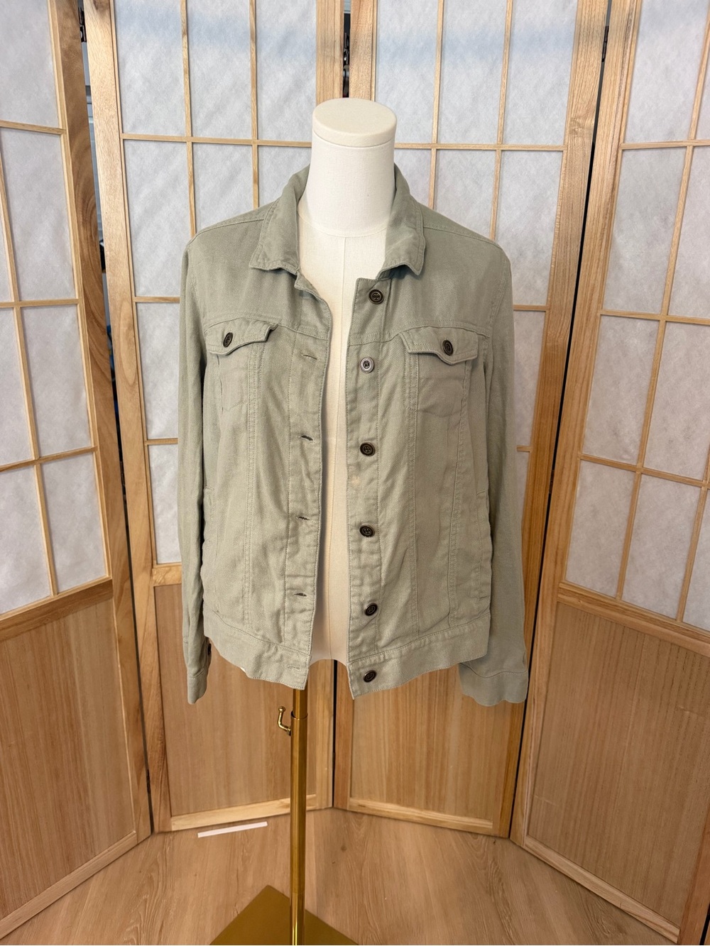 Be Cool Lightweight Linen Blend Buttoned Jacket
